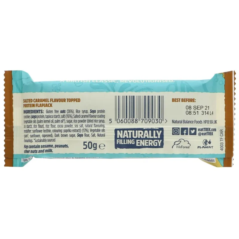 Trek Protein Flapjack 50g Salted Caramel-1